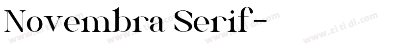 Novembra Serif字体转换